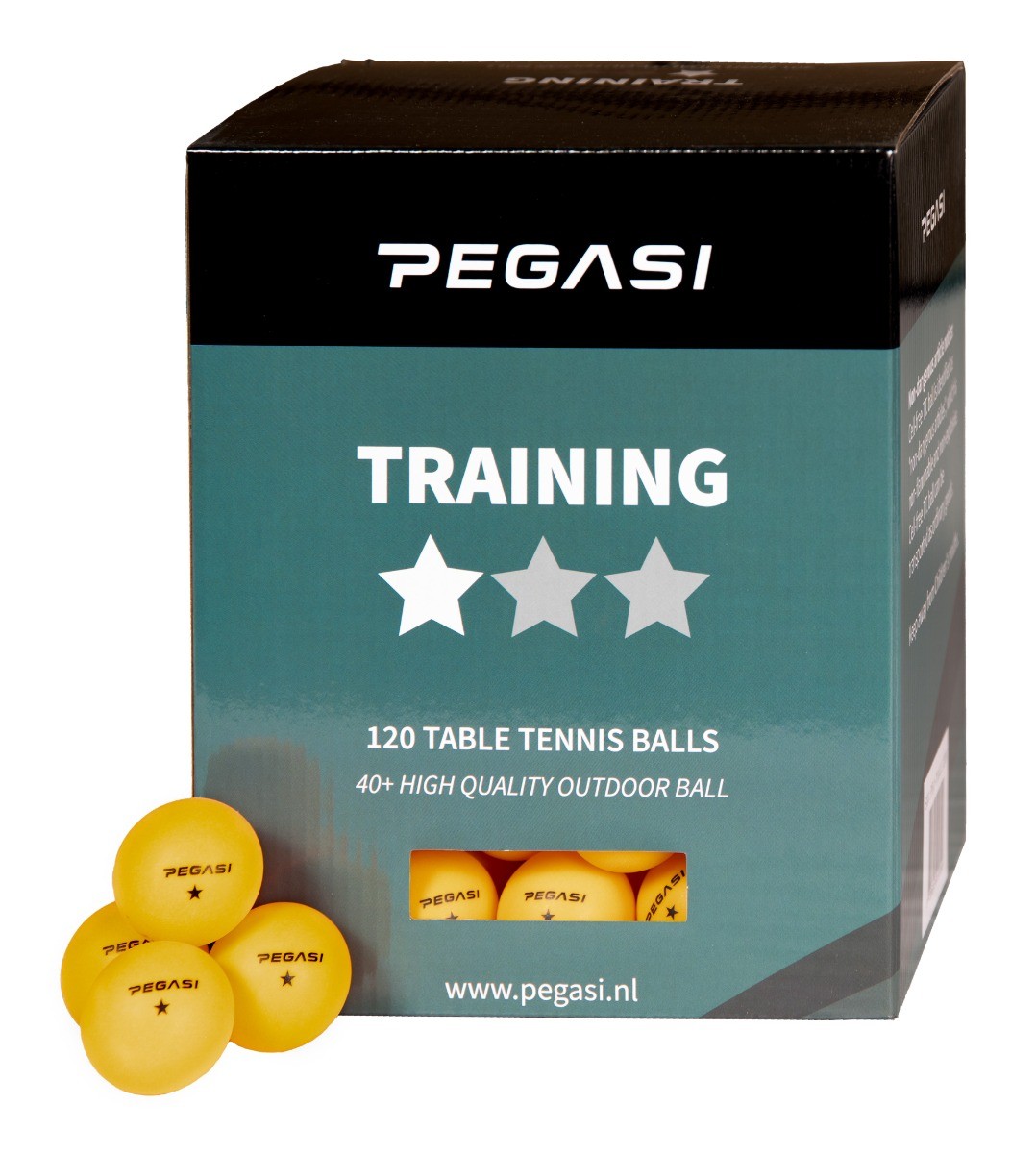 Pegasi 1 ster pingpong ballen 120st. Oranje afbeelding