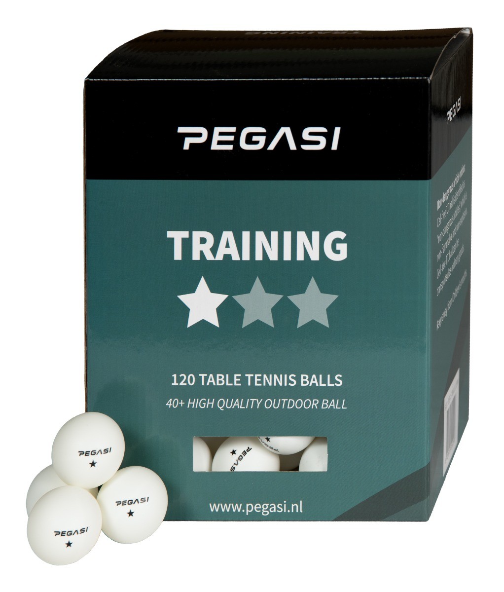 Pegasi 1 ster pingpong ballen 120st. Wit afbeelding