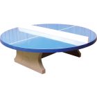 betonnen tafeltennis rond outdoor blauw