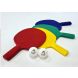 Tafeltennis batjes, set van 4 bats en 2 ballen
