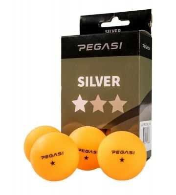 Pegasi 1 ster pingpong ballen 6st. Oranje