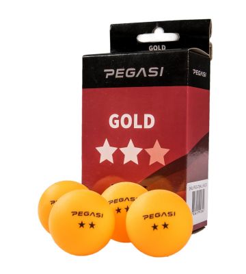 Pegasi 2 ster pingpong ballen 6st. Oranje