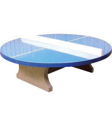 betonnen tafeltennis rond outdoor blauw