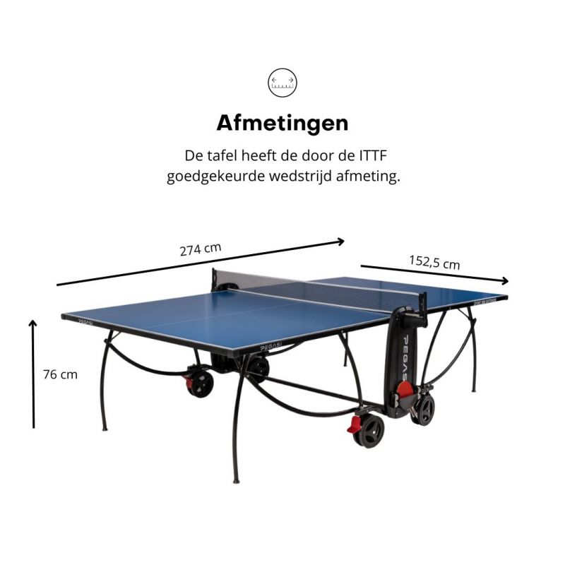 Voorkeursbehandeling dik Veroveren Tafeltennistafel Pegasi 800 Outdoor Blue