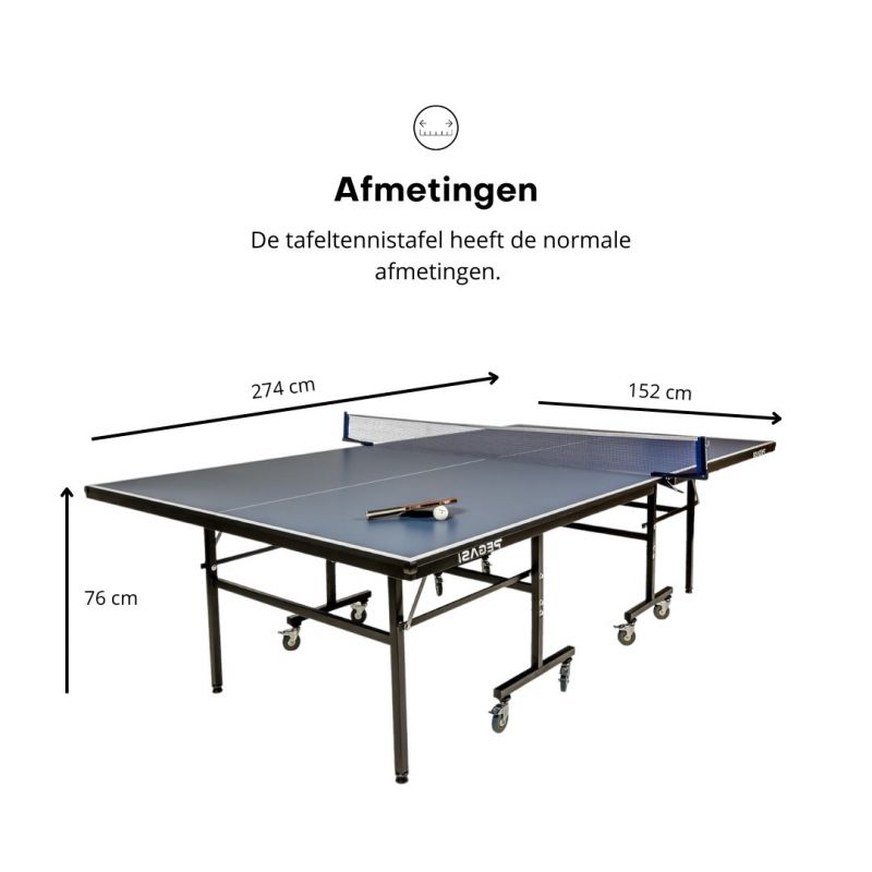 Standaard Neem de telefoon op Aankondiging Tafeltennistafel Pegasi Office 250 Indoor