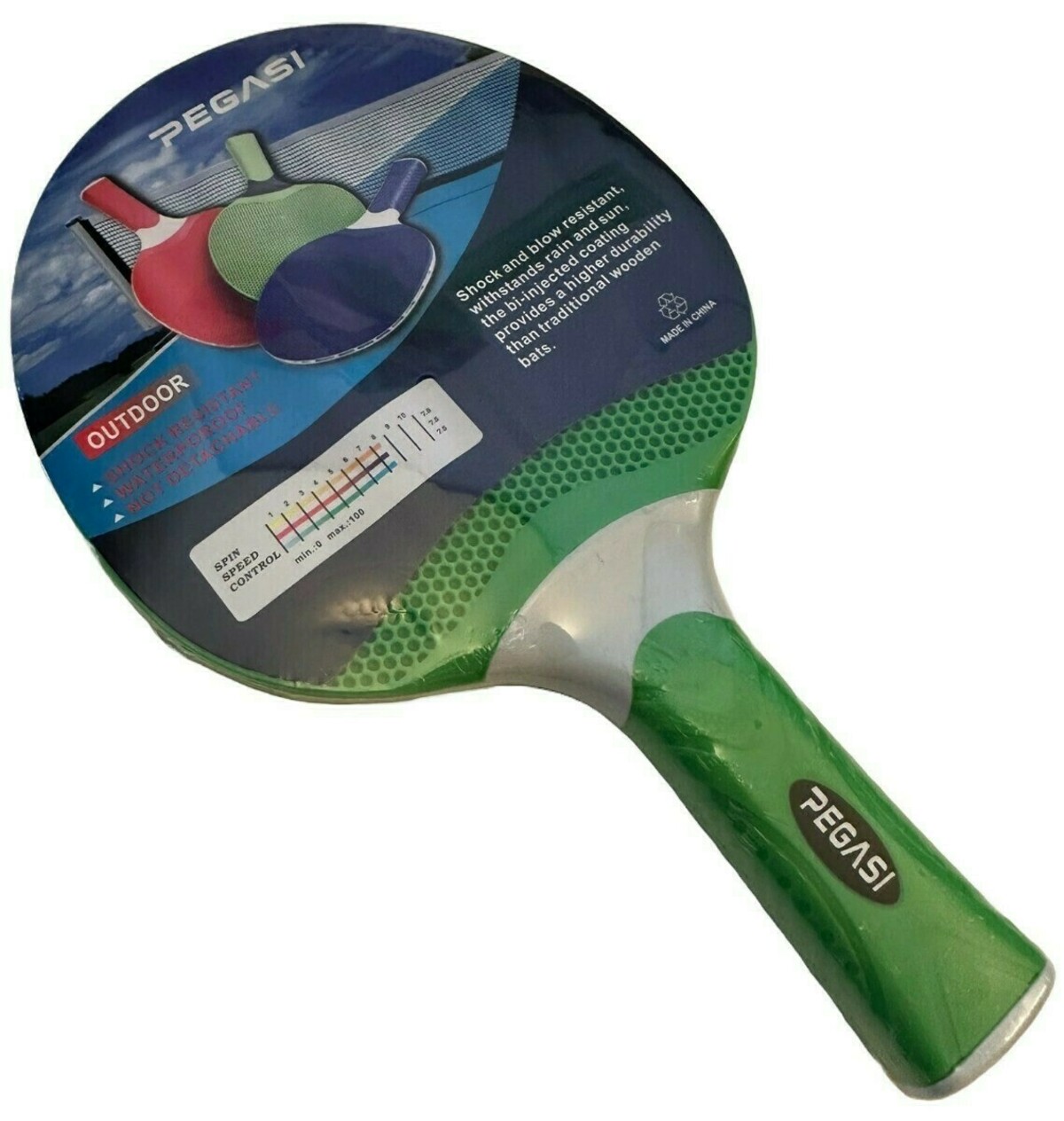 Pegasi outdoor tafeltennisbatje Green afbeelding