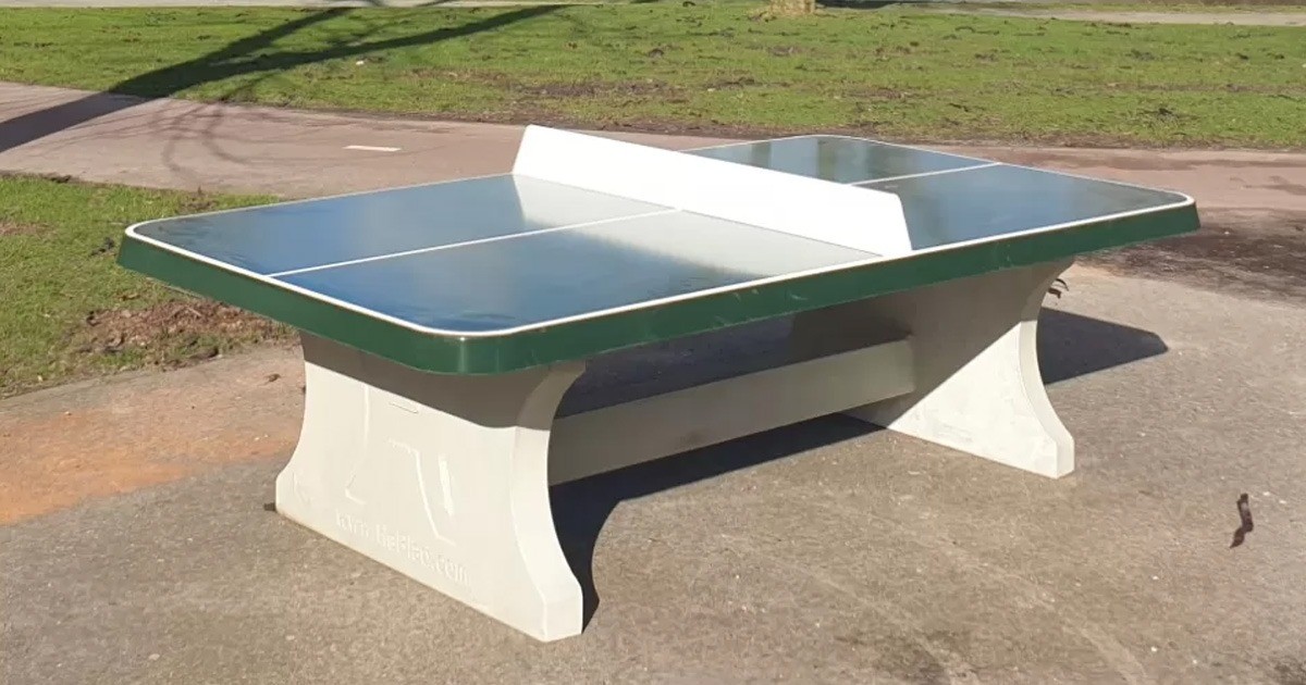 5 plekken waar je een betonnen tennistafel kunt plaatsen